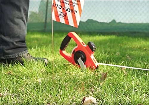 Keson NRS10200H Nylon-Reinforced Steel Blade Tape Measure, Speed Rewind (Graduations: 1/10, 1/100), 200-Foot - Image 4