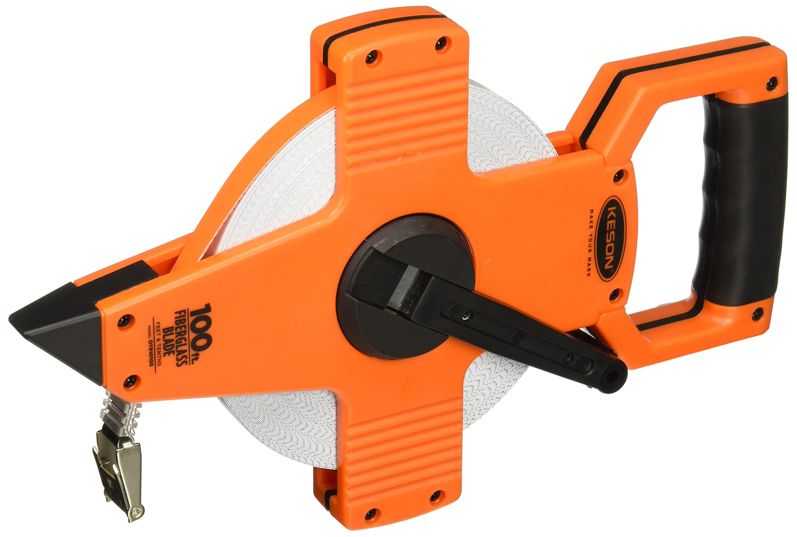 Keson - OTR-10-100 OTR10100 Open Reel Fiberglass Tape Measure Reel (Graduations: 1/10, 1/100), 100-Foot