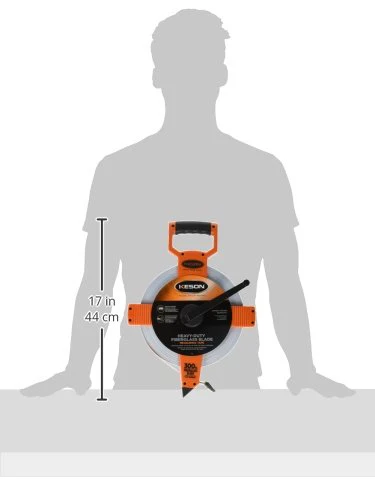 Keson OTR10300 Open Reel Fiberglass Tape Measure Reel (Graduations: 1/10, 1/100), 300-Foot - Image 2
