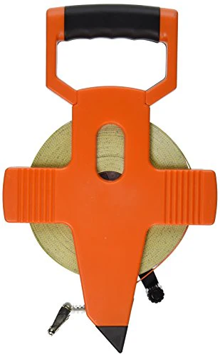 Keson OTR10M100 Open Reel Fiberglass Tape Measure Reel with Double Hook (Graduations: 1/10, 1/100 & m, cm, 2mm), 30M/100-Foot - Image 2