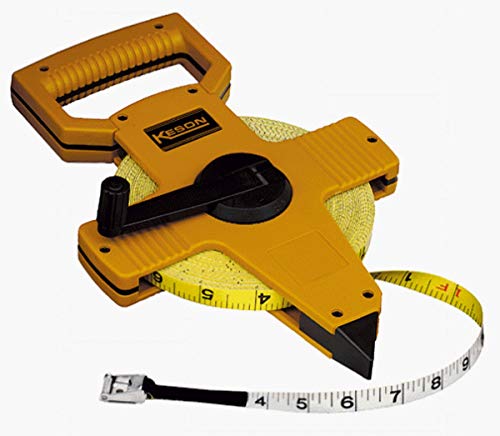 Keson OTR18100 Open Reel Fiberglass Tape Measure Reel (Graduations: ft., in. 1/8), 100-Foot