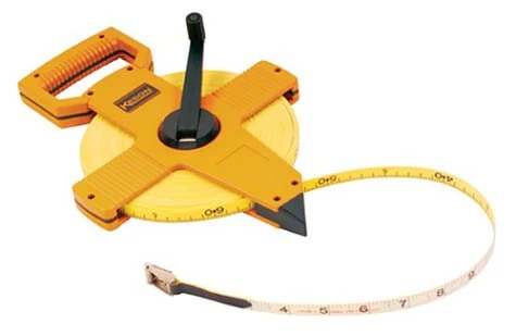 Keson OTR1810200 Open Reel Fiberglass Tape Measure Reel with Double Hook (Graduation: ft., in, 1/8 & ft., 1/10, 1/100), 200-Foot