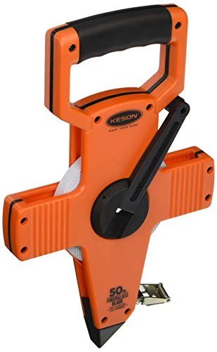 Keson OTR1850 Open Reel Fiberglass Tape Measure Reel (Graduations: Ft., In. 1/8), 50-Foot , Orange