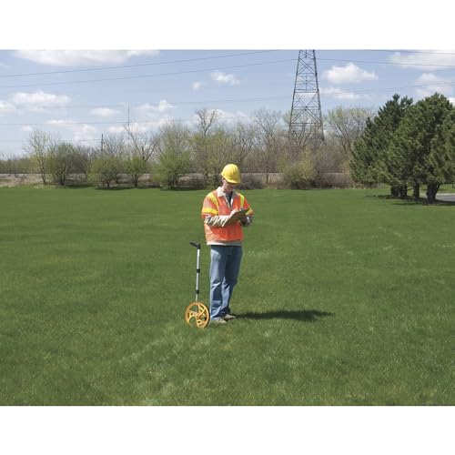 Keson RR318N Contractor Grade Measuring Wheel, Ft. & In., Ft. & In., 12-1/2-Inch Diameter, Orange, Large - Circumference: 3 ft - Image 3
