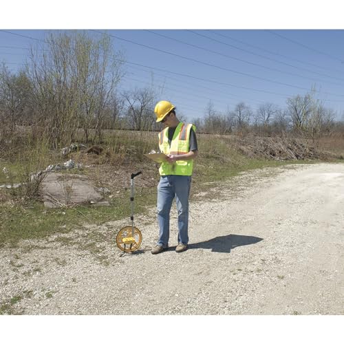 Keson RR318N Contractor Grade Measuring Wheel, Ft. & In., Ft. & In., 12-1/2-Inch Diameter, Orange, Large - Circumference: 3 ft - Image 4