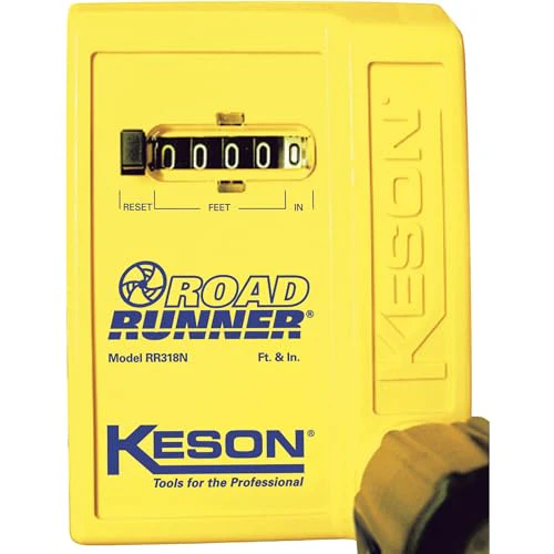 Keson RR318N Contractor Grade Measuring Wheel, Ft. & In., Ft. & In., 12-1/2-Inch Diameter, Orange, Large - Circumference: 3 ft - Image 6