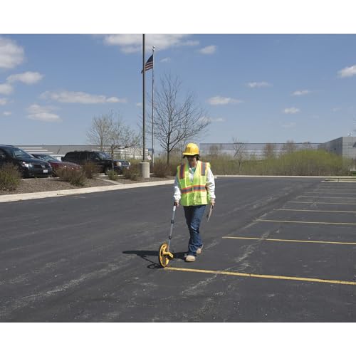 Keson RR318N Contractor Grade Measuring Wheel, Ft. & In., Ft. & In., 12-1/2-Inch Diameter, Orange, Large - Circumference: 3 ft - Image 7