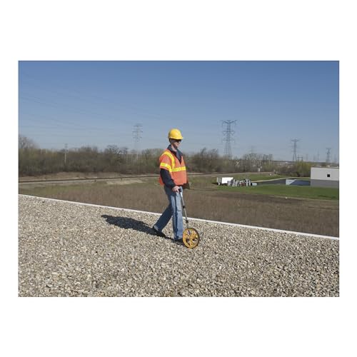 Keson RR318N Contractor Grade Measuring Wheel, Ft. & In., Ft. & In., 12-1/2-Inch Diameter, Orange, Large - Circumference: 3 ft - Image 8