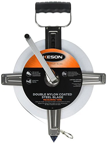 Keson SNR18100 SNR Series English Double Nylon Coated SAE Blade Long Tape with Hook End, 100' Length - Image 4