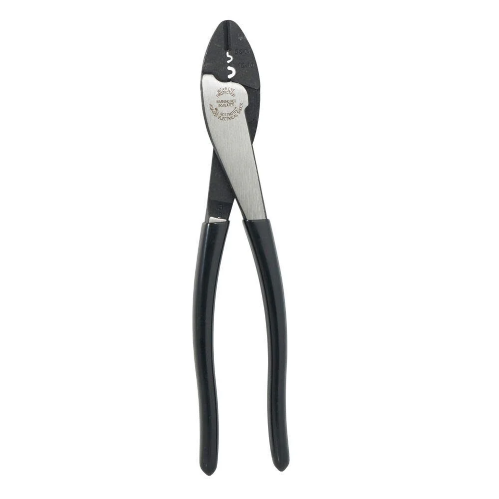 Klein Tools 1006 Cutting / Crimping Tool, Made in USA, Crimps 10 to 22 AWG Solderless Terminals and Connectors, with Wire Cutter in Tapered Nose - Image 6