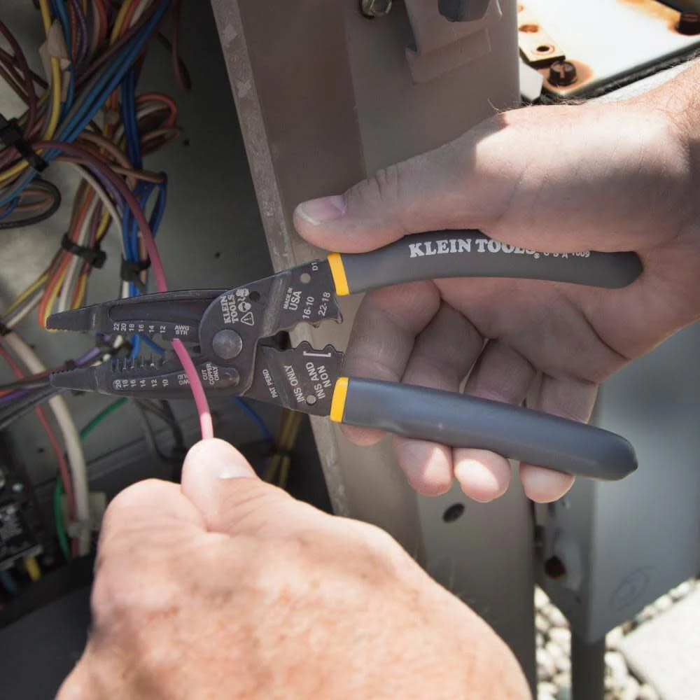 Klein Tools 1009 Multi Tool, Wire Stripper, Crimping Tool, Wire Cutter, Long-Nose Multi-Purpose Electrician Tool - Image 6