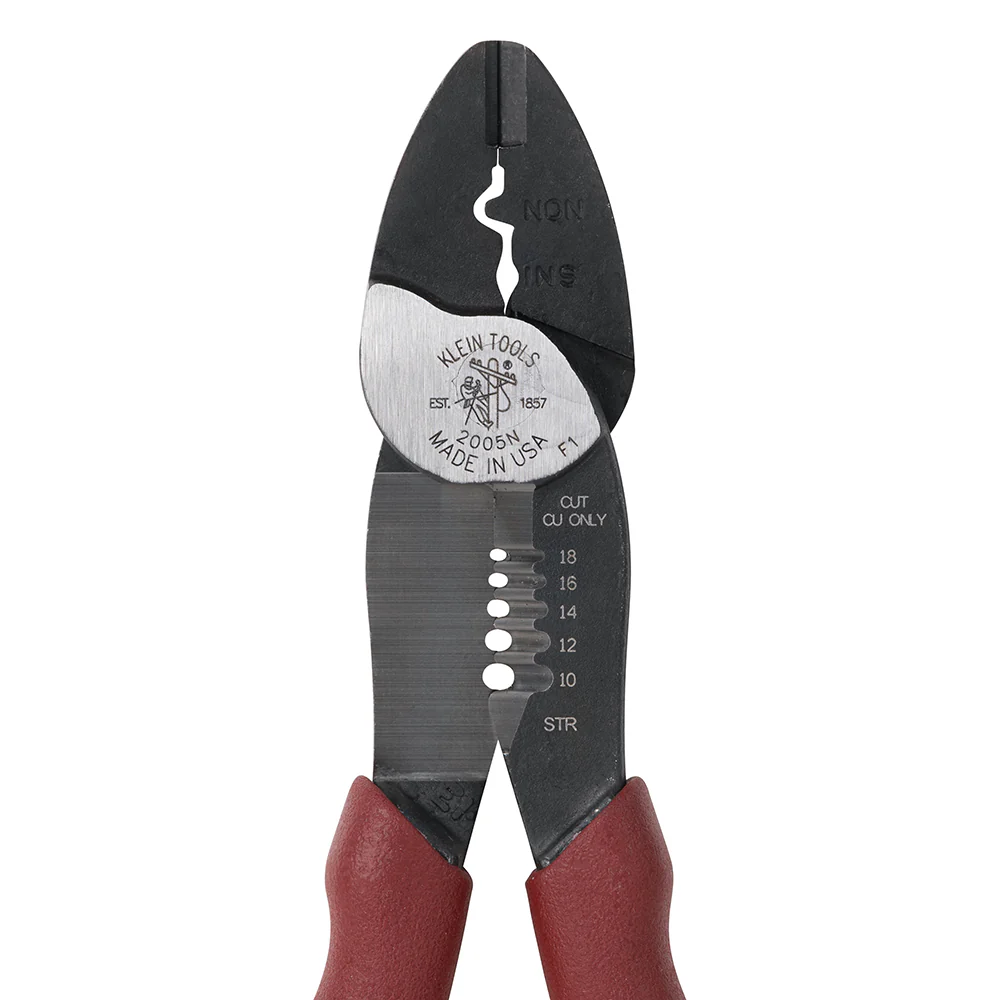 Klein Tools 2005N Forged Steel Wire Crimper, Cutter, Stripper - Image 10
