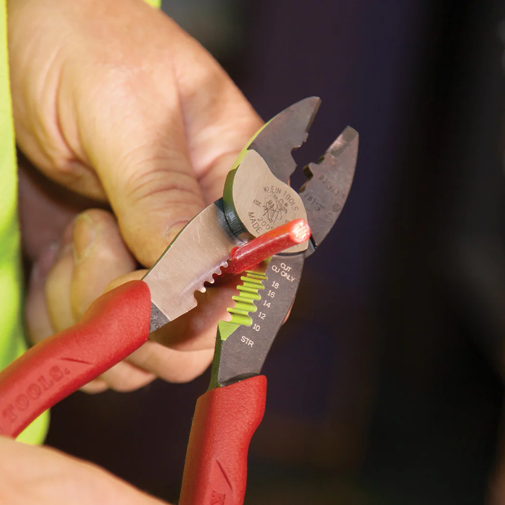 Klein Tools 2005N Forged Steel Wire Crimper, Cutter, Stripper - Image 4