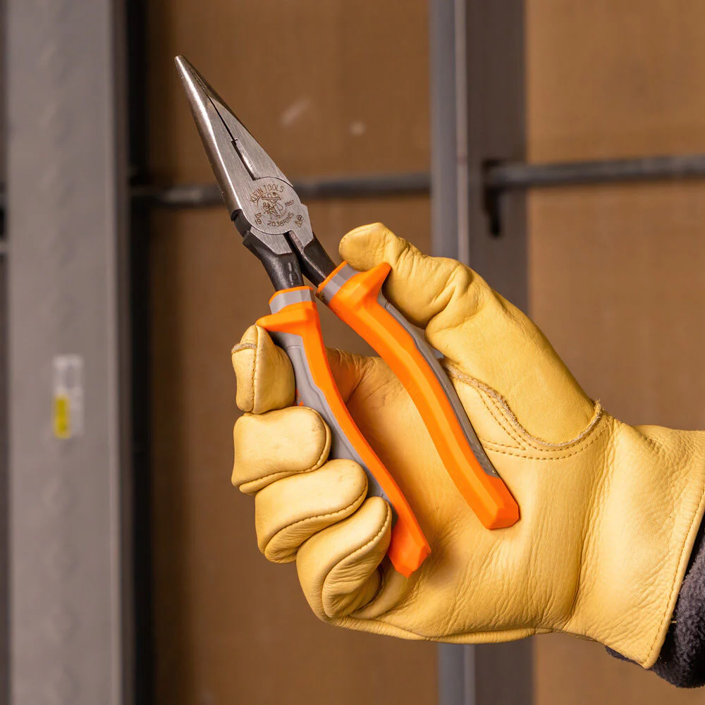 Klein Tools 2038RINS Pliers, Electrician's Insulated Long Nose Side-Cutting Pliers, 1000V Rated, Induction Hardened Knives, 8-Inch - Image 11