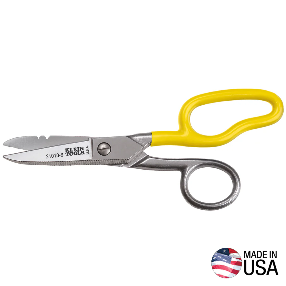 Klein Tools 21010-6-SEN Free-Fall Snip, Scraper, File, Serrated Blades