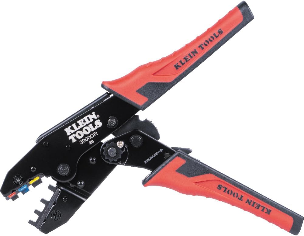 Klein Tools 3000CRKIT Ratcheting Crimper Set, 10-22 AWG Terminals - Image 2