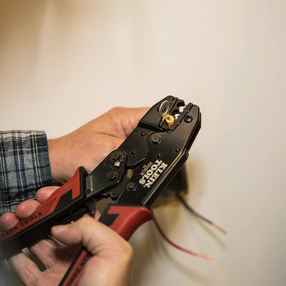 Klein Tools 3005CR Ratcheting Crimper, 10-22 AWG - Insulated Terminals - Image 3