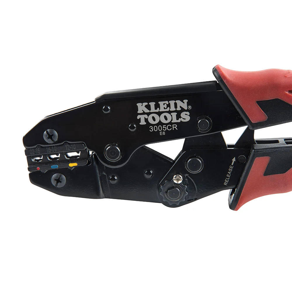 Klein Tools 3005CR Ratcheting Crimper, 10-22 AWG - Insulated Terminals - Image 7