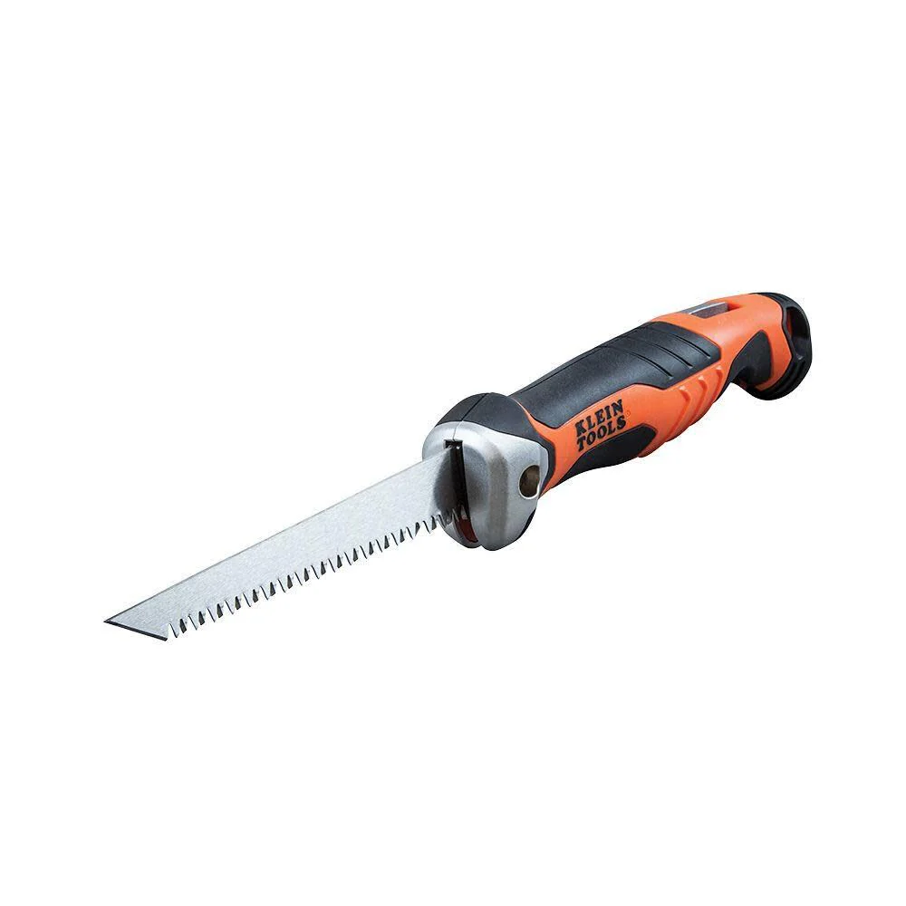 Klein Tools 31737 Folding Jab Saw / Drywall Saw, Hand Saw with Lockback at 180 and 125 Degrees and Tether Hole - Image 3