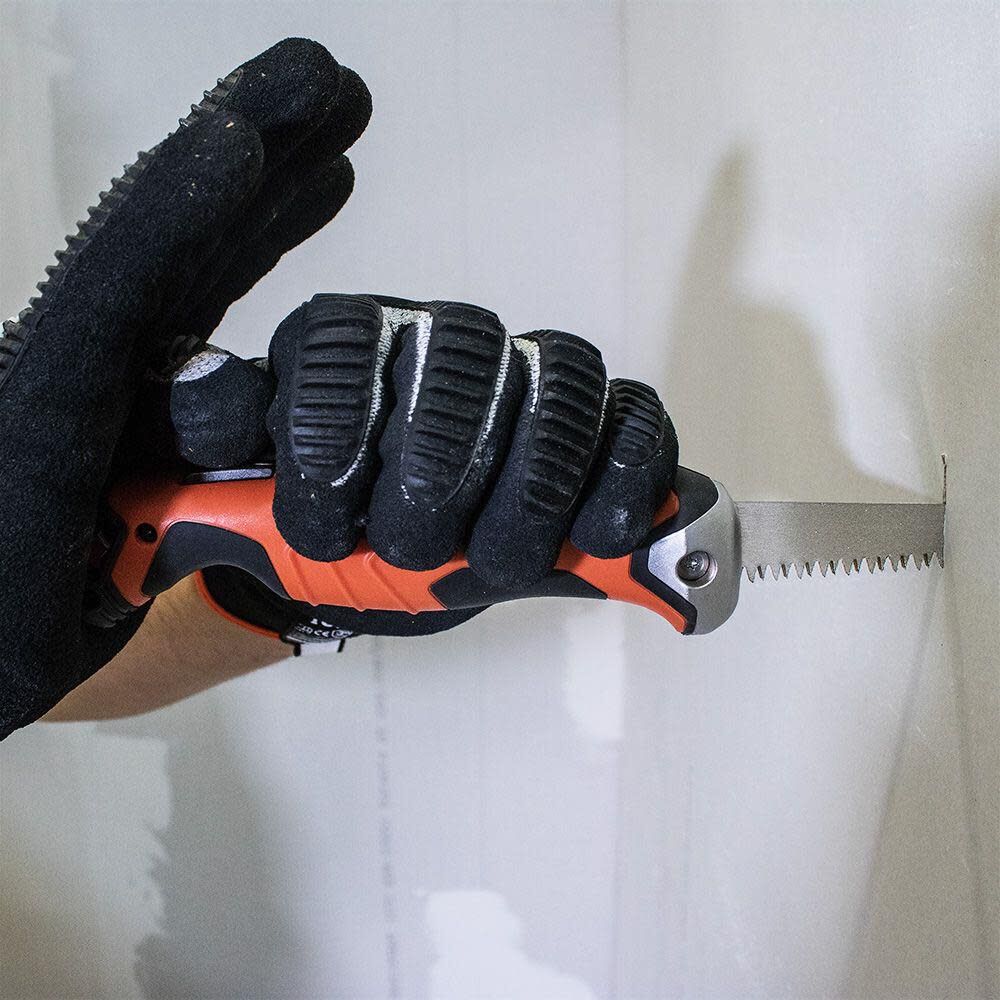 Klein Tools 31737 Folding Jab Saw / Drywall Saw, Hand Saw with Lockback at 180 and 125 Degrees and Tether Hole - Image 7