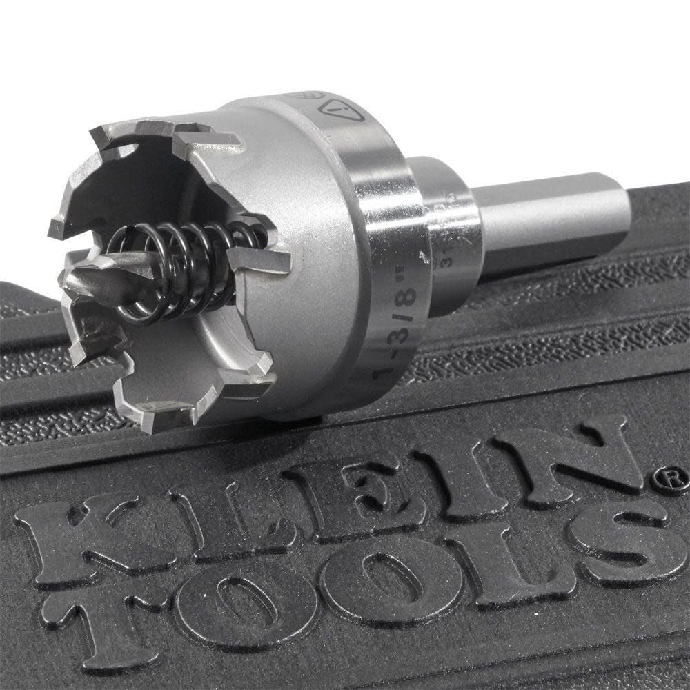 Klein Tools 31872 Heavy Duty Hole Saw Kit, Includes Carbide Hole Cutters and Pilot Bit in Rust-Proof Molded Plastic Case, 4-Piece - Image 6
