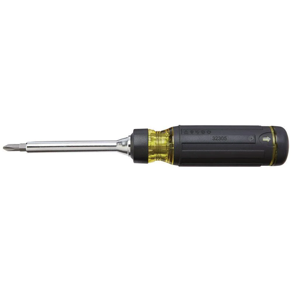 Klein Tools 32305 Multi-bit Ratcheting Screwdriver, 15-in-1 Tool with Phillips, Slotted, Square, Torx and Combo Bits and 1/4-Inch Nut Driver - Image 14