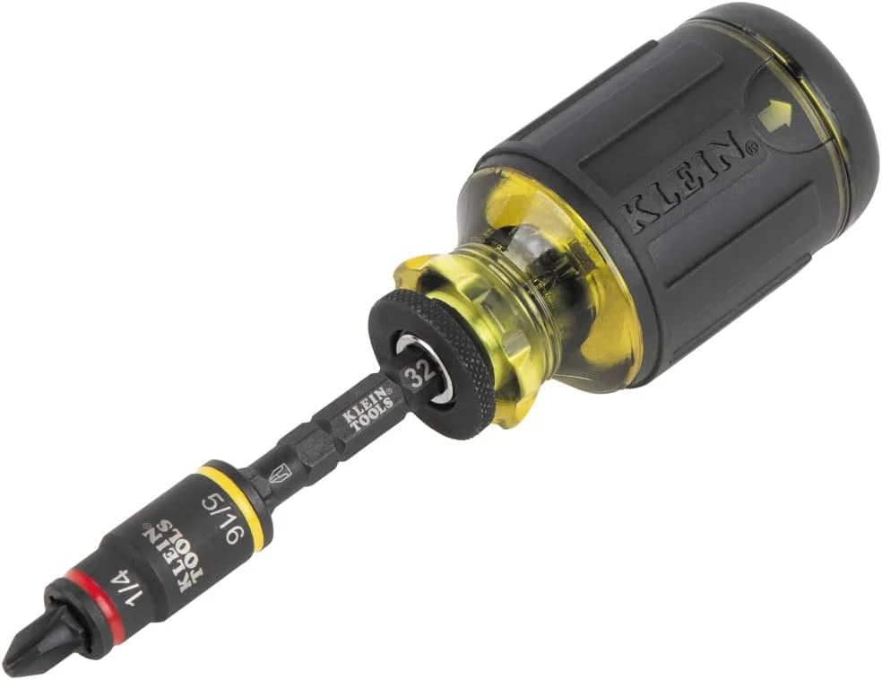 Klein Tools 32308F 10-in-1 Impact-Rated Stubby Driver Set with Flip Socket - Image 9