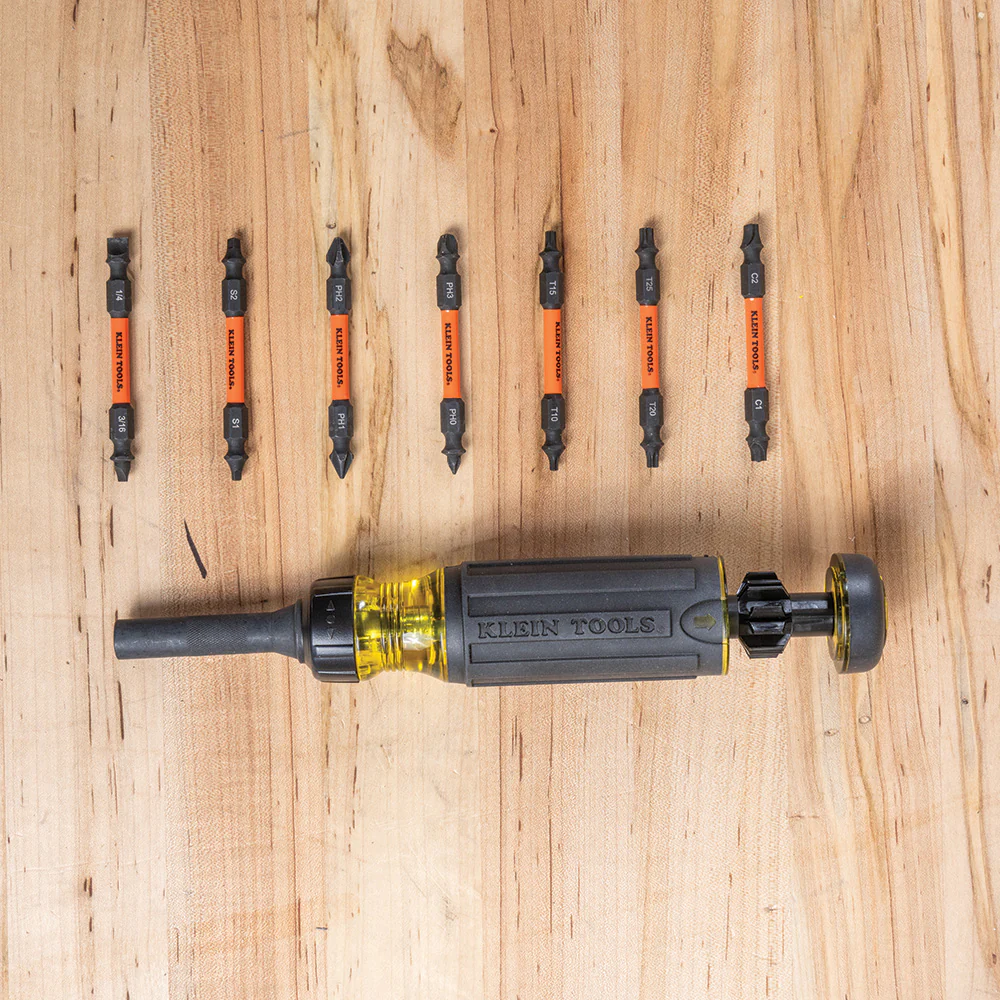 Klein Tools 32315HD 15-in-1 Ratcheting Impact-Rated Multi-Bit Torsion Zone Screwdriver - Image 9