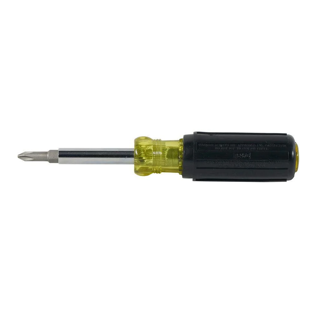 Klein Tools 32476 5-In-1 Multi-Bit Screwdriver / Nut Driver with 2 Slotted, 2 Philips, and 1 Nut Driver Tip - Image 4