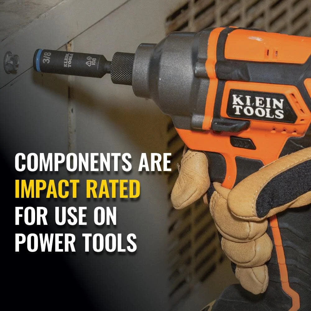 Klein Tools 32500HD KNECT Multi-Bit Screwdriver / Nut Driver, Impact Rated 11-in-1 Tool with Phillips, Slotted, Square and Torx Tips - Image 4