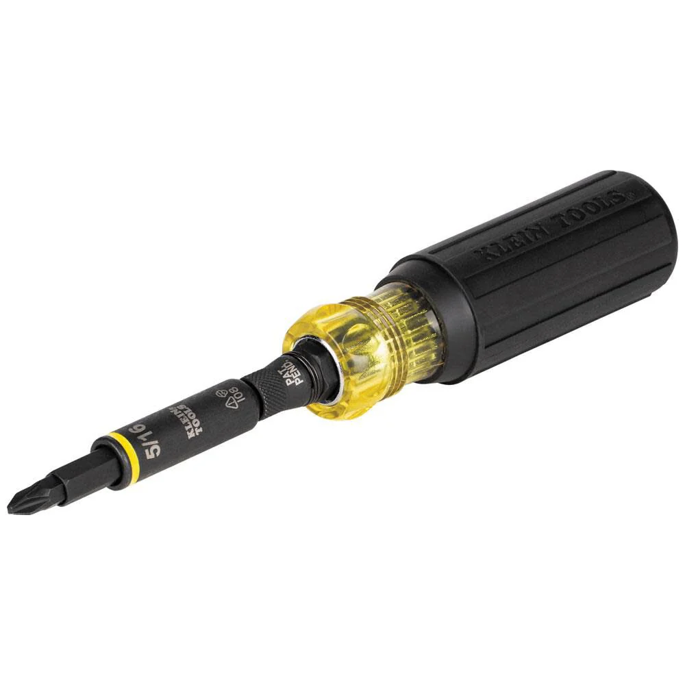 Klein Tools 32500HD KNECT Multi-Bit Screwdriver / Nut Driver, Impact Rated 11-in-1 Tool with Phillips, Slotted, Square and Torx Tips - Image 6
