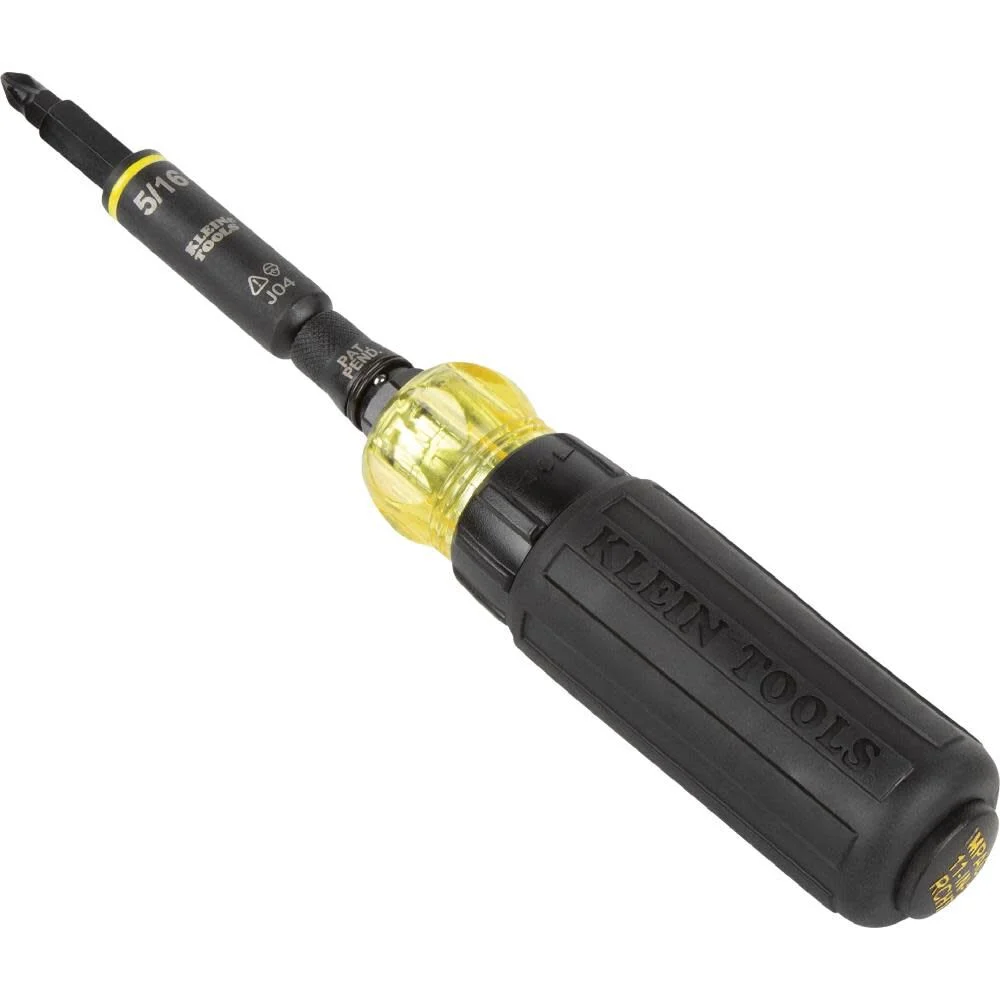Klein Tools 32500HDRT KNECT Ratcheting Screwdriver, Multi-Bit Screwdriver/Nut Driver, Impact Rated 11-in-1 Tool with Phillips, Slotted, Square and Torx Tips - Image 10
