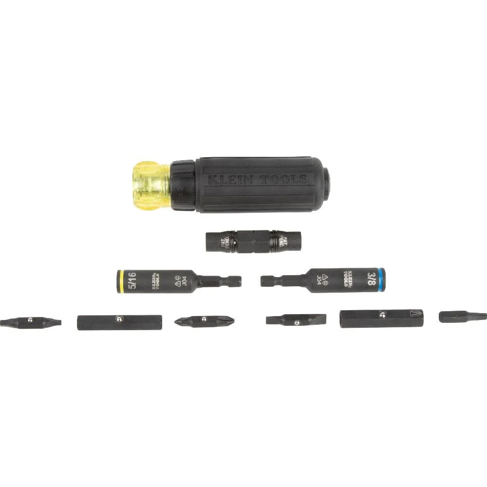 Klein Tools 32500HDRT KNECT Ratcheting Screwdriver, Multi-Bit Screwdriver/Nut Driver, Impact Rated 11-in-1 Tool with Phillips, Slotted, Square and Torx Tips - Image 5