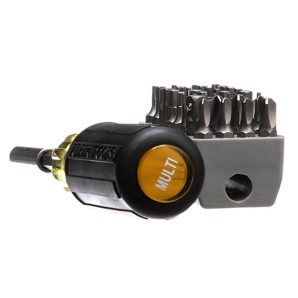 Klein Tools 32510 Magnetic Multibit Screwdriver with Sturdy Torx, Hex, Spanner, Tri-Wing, Torq and Nut Tamperproof Bits and Storage Block - Image 8