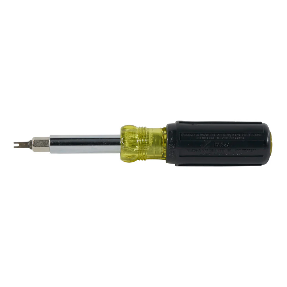 Klein Tools 32527 Multi-Bit Screwdriver / Nut Driver, 11-in-1, Ph, Sl, Sq, Schrader Bits - Image 6