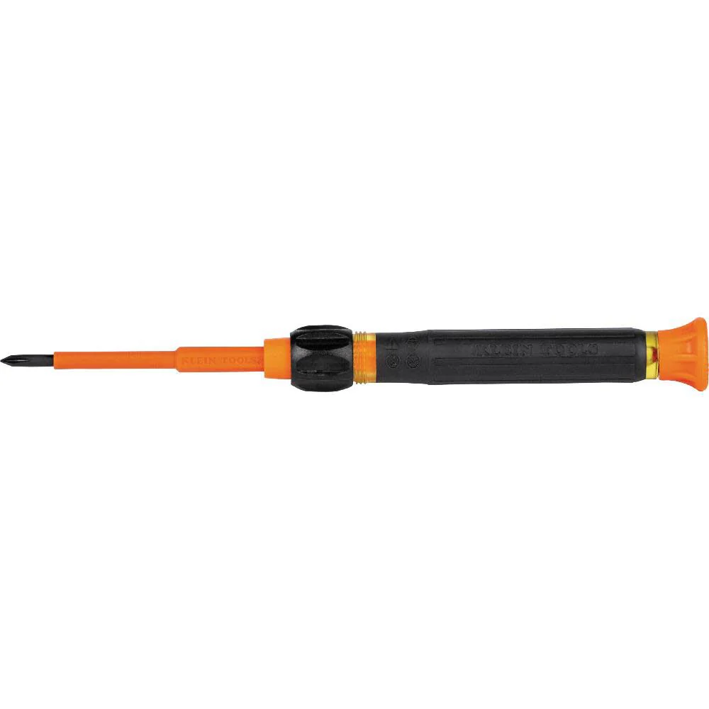 Klein Tools 32581INS Precision Screwdriver, 2-in-1 Insulated Screwdriver with No. 0 Phillips and 1/8-Inch Slotted Bits - Image 6