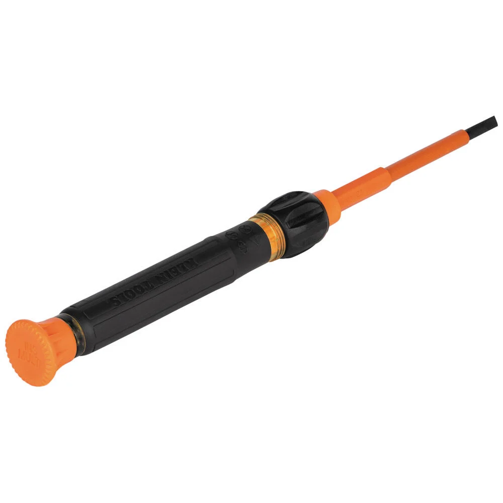 Klein Tools 32581INS Precision Screwdriver, 2-in-1 Insulated Screwdriver with No. 0 Phillips and 1/8-Inch Slotted Bits - Image 9