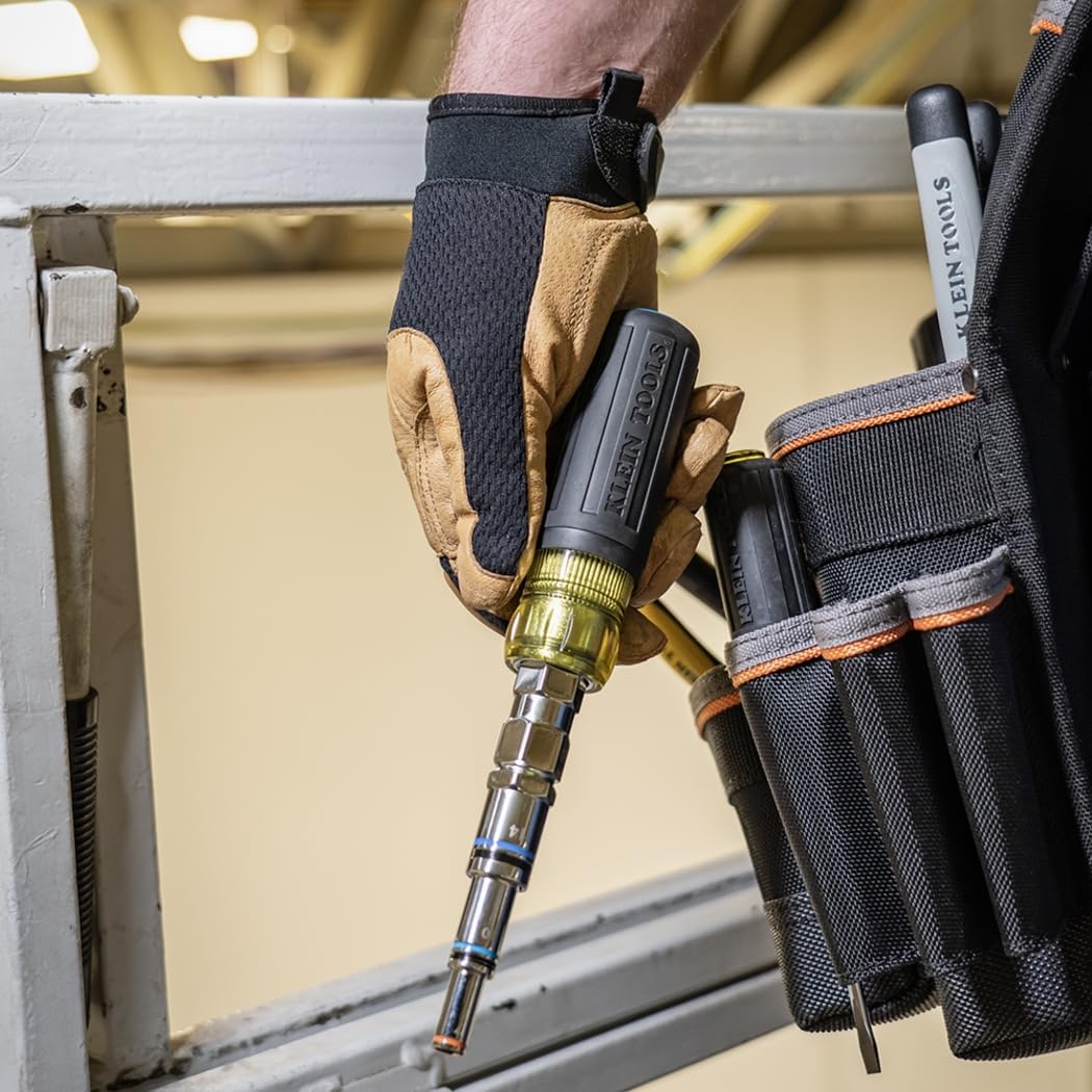 Klein Tools 32809MAGM 11-in-1 Pass-Through Magnetic Multi-Nut Driver, Metric - Image 5