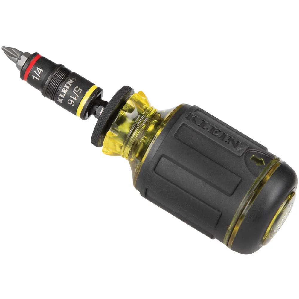 Klein Tools 32931 3-in-1 Impact Socket Set, Flip Socket with 2 SAE Hex Driver Sizes and 1/4-Inch Bit Holding Feature, Impact Rated - Image 9