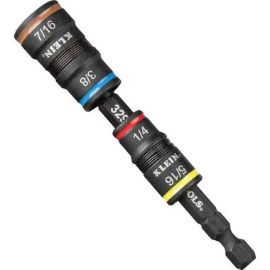 Klein Tools 32932 5-in-1 Impact Socket Set, 2 Flip Sockets with 4 SAE Hex Driver Sizes and 1/4-Inch Bit Holding Feature, Impact Rated - Image 5