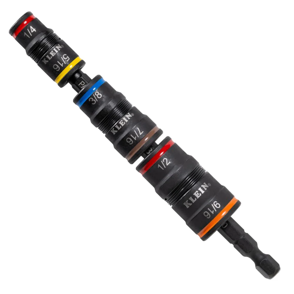 Klein Tools 32933 7-in-1 Impact Flip Socket Set