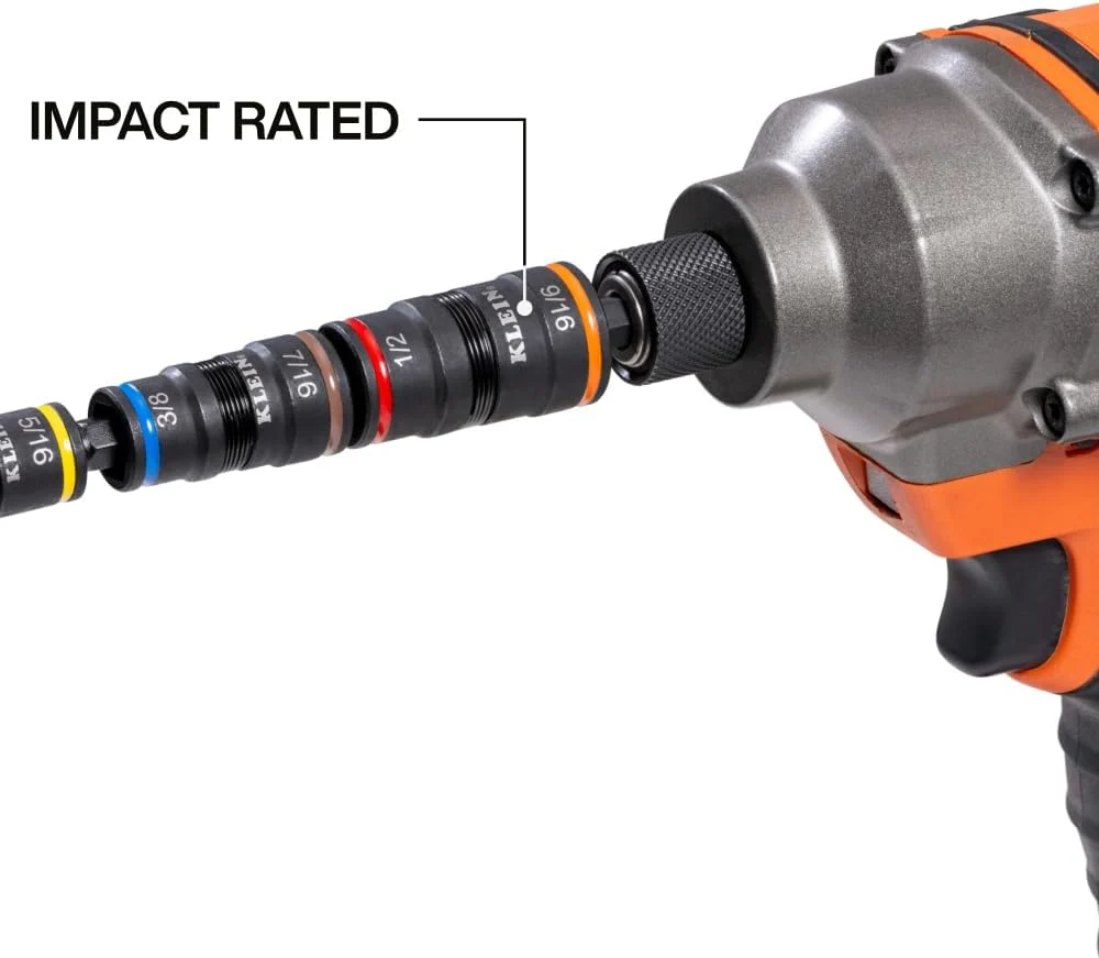 Klein Tools 32933 7-in-1 Impact Flip Socket Set - Image 6