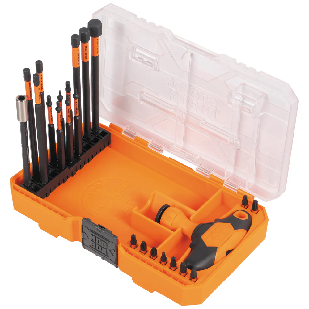 Klein Tools 33804 ProFlex Impact-Rated Interchangeable Ratcheting T-Handle Set, 23-Piece - Image 10