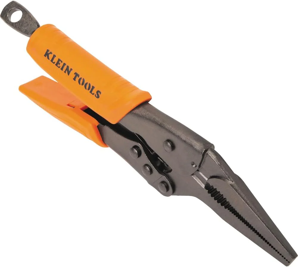 Klein Tools 38612 Long Nose Locking Pliers, 9-Inch - Image 3