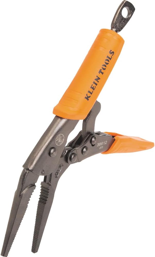 Klein Tools 38612 Long Nose Locking Pliers, 9-Inch - Image 5