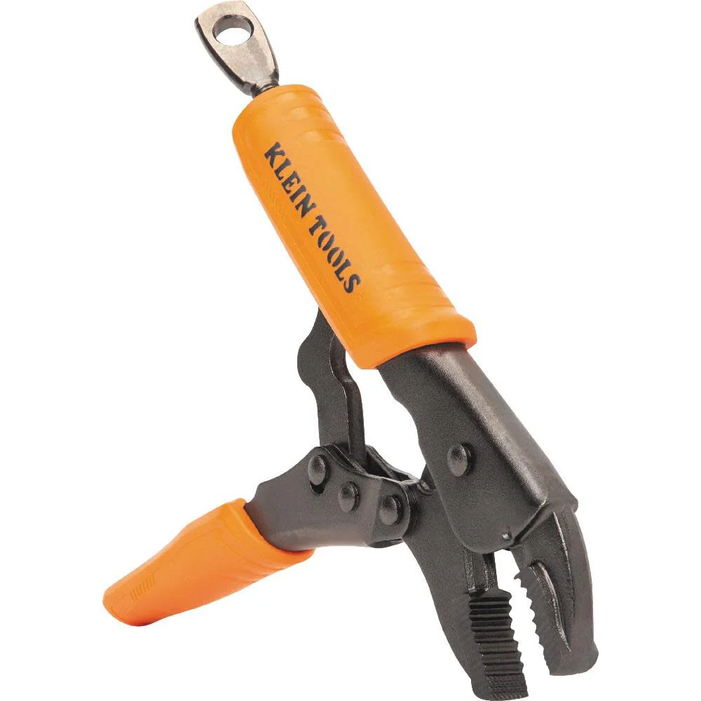 Klein Tools 38660 Locking Pliers Set, 7-Inch and 10-Inch Curved Jaw Pliers, Quick Release Handles, High Torque and Gripping Power, 2-Piece - Image 2