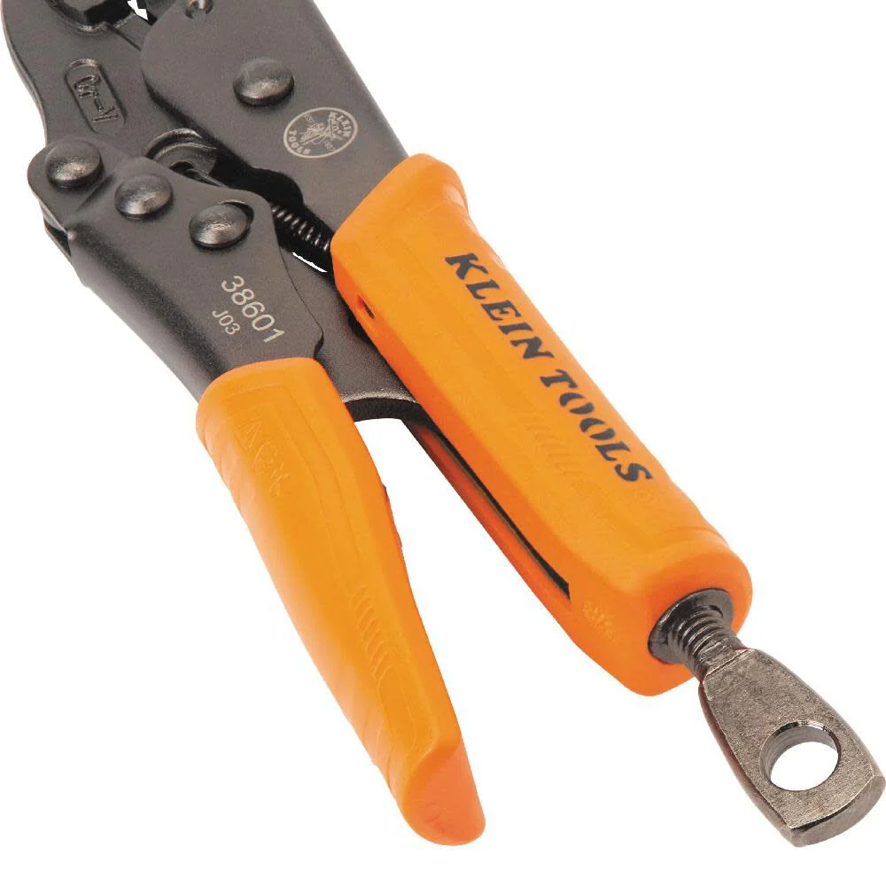 Klein Tools 38660 Locking Pliers Set, 7-Inch and 10-Inch Curved Jaw Pliers, Quick Release Handles, High Torque and Gripping Power, 2-Piece - Image 3