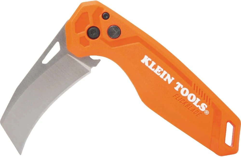 Klein Tools 44321 FLICKBLADE Hawkbill Folding Pocket Knife - Image 2