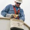 Klein Tools 5144 Canvas Bucket, Aerial Oval Tool Bucket with Black Molded Polypropylene Bottom, Includes Hooks, 15 Pockets - Image 3