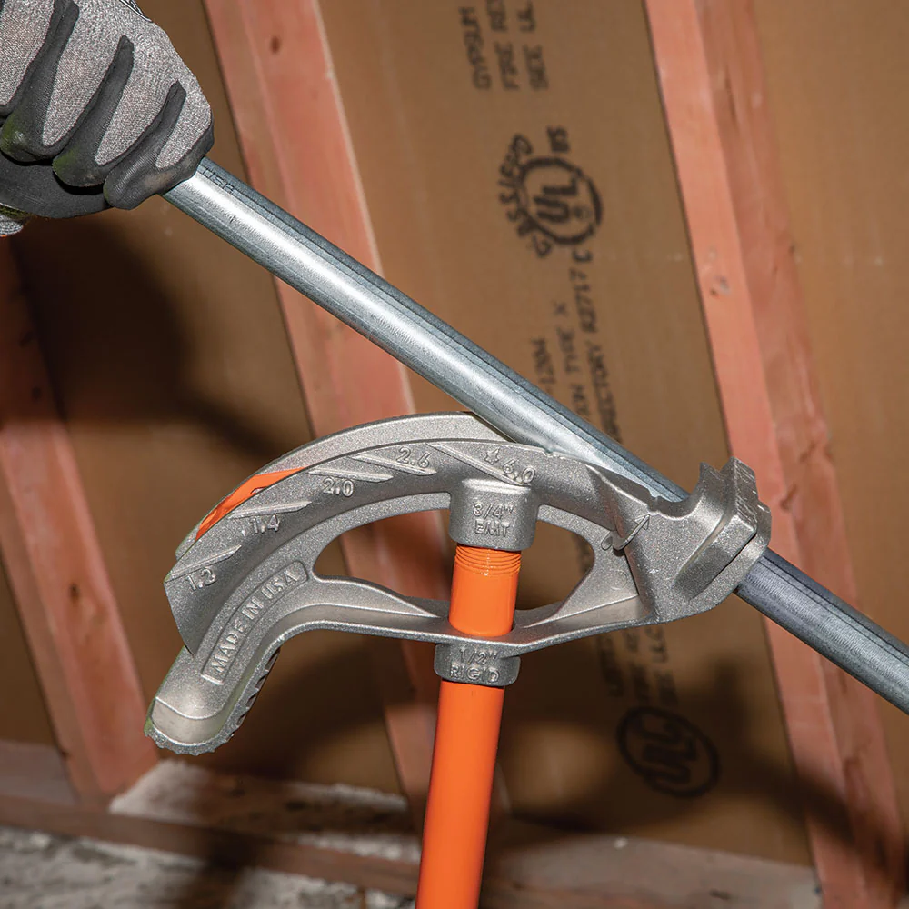 Klein Tools 51607 Aluminum Conduit Bender Full Assembly, 3/4-Inch EMT with Angle Setter - Image 9